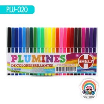 PLUMONES DE COLORES SHELY C/24