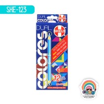 LPZ COLORES DUAL SHELY C/12 MINA 3MM/4MM