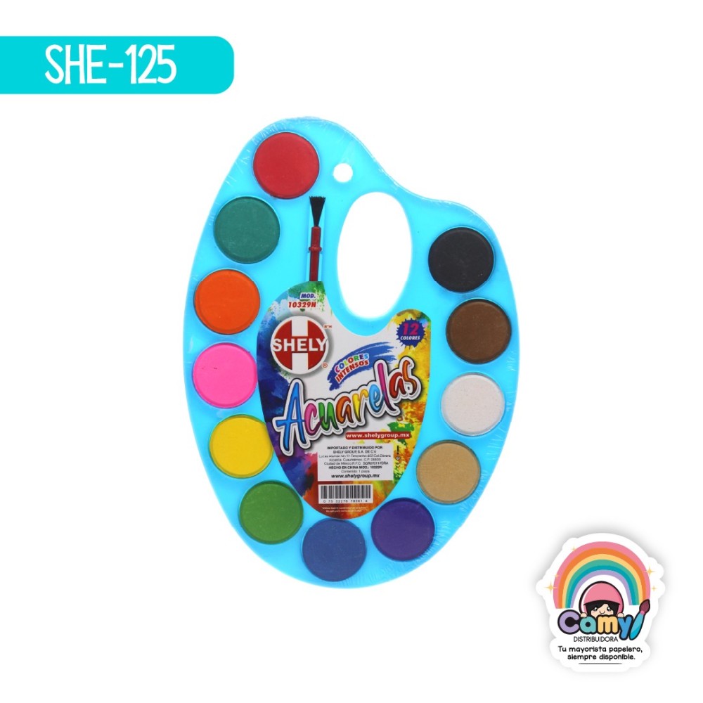 ACUARELAS SHELY PALETA C/12 MOD.10329N