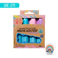 MARCA TEXTO PASTEL C/4 PCS