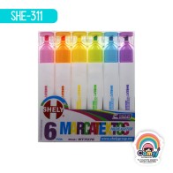 MARCA TEXTO SHELY P/ CINCEL C/6PCS