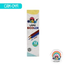 LPZ BICOLOR CAMY DELGADO C/12 ROJO/AZUL