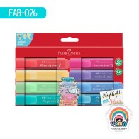 TEXTLINER FABER-CASTELL 1546 PASTEL SET C/8