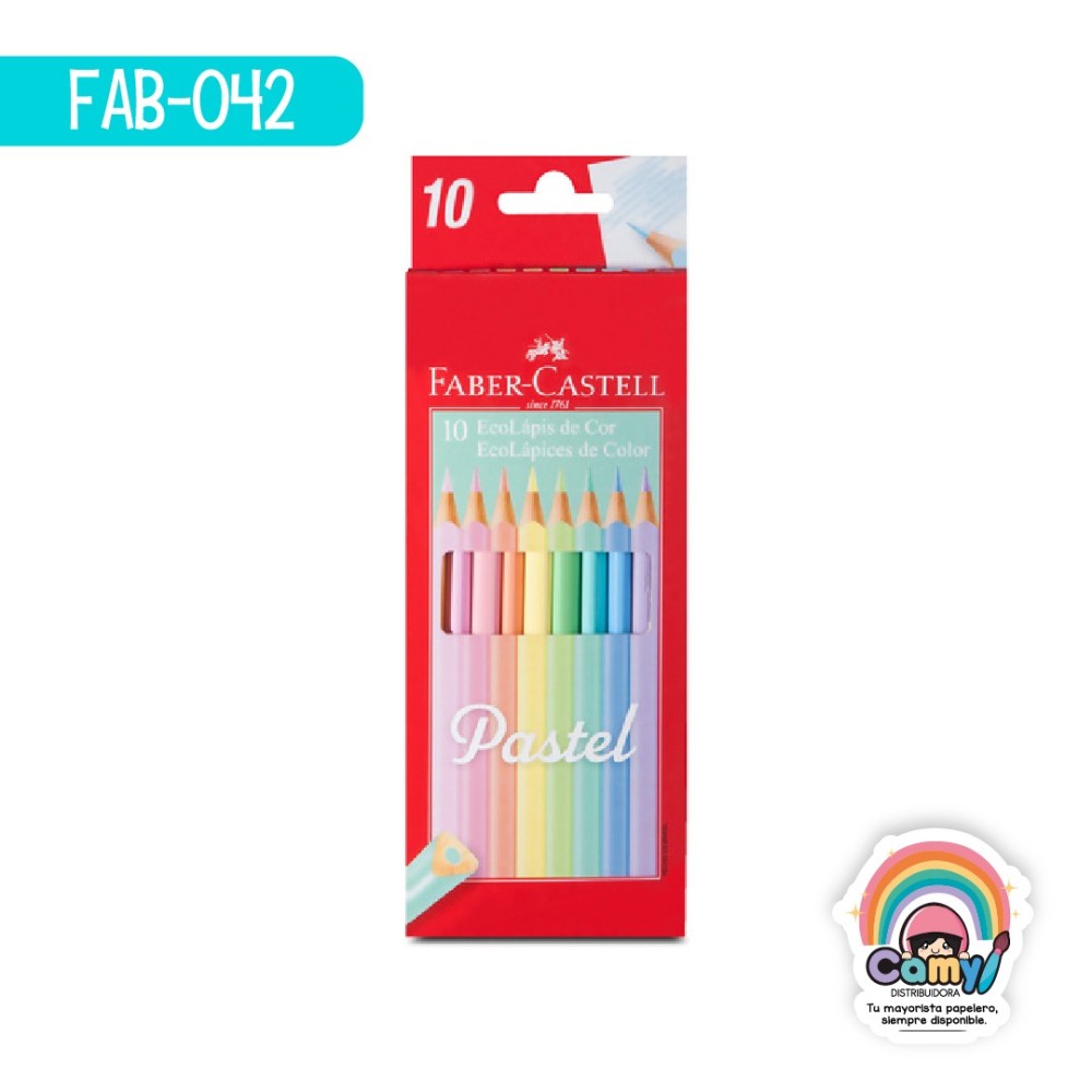 ECOLAPIZ FABER-CASTELL TRIANG PASTEL EST C/10 ECOLAPIZ FABER-CASTELL TRIANG PASTEL EST C/10