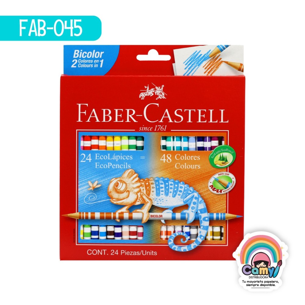 ECOLAPIZ FABER-CASTELL BICOLOR (24 48) EST C/24 ECOLAPIZ FABER-CASTELL BICOLOR (24 48) EST C/24