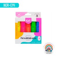 RESALTADORES KIUT NEON CAJA X5