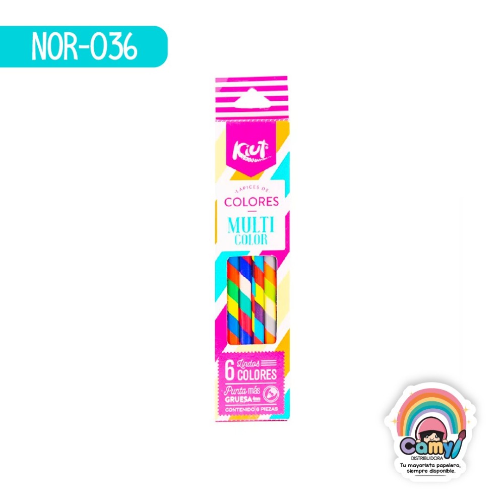 COLORES KIUT MULTICOLOR X 6 UND