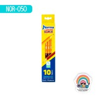LPZ DUPLO GRAFITO CON ROJO NORMA 10 PZAS