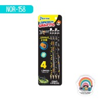 LAPIZ DE GRAFITO CIRCULAR STREET RACER C/4PZ NORMA
