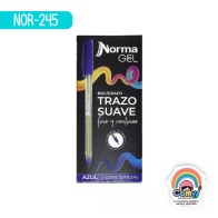 BOLIGRAFO NORMA GEL AZUL C/12