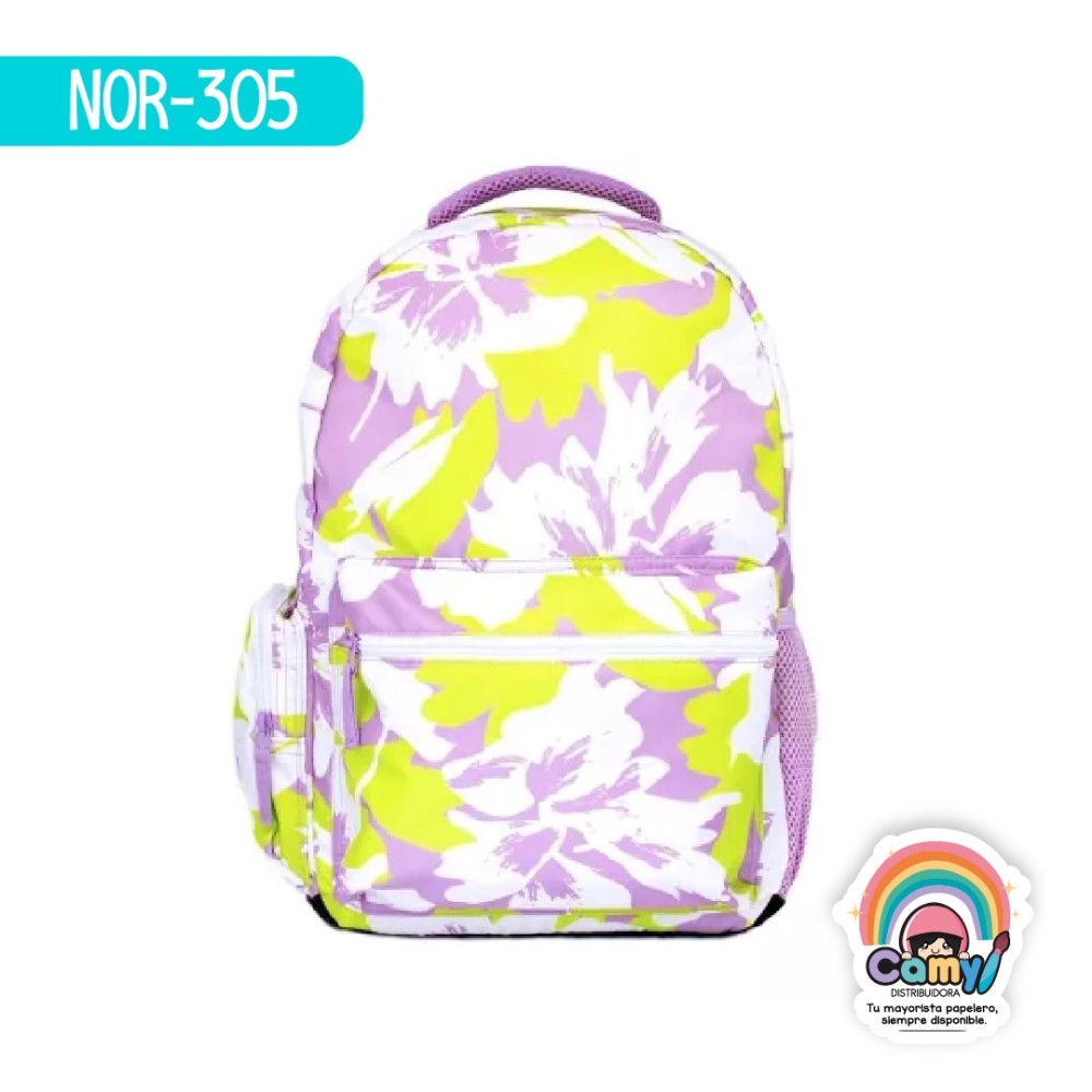 MOCHILA NORMA FOLK FLORAL