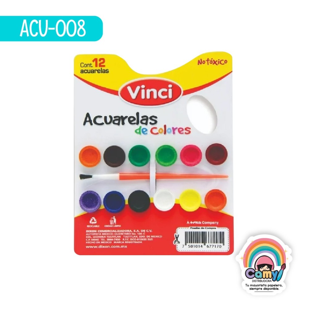 ACUARELA DIXON VINCI C/12