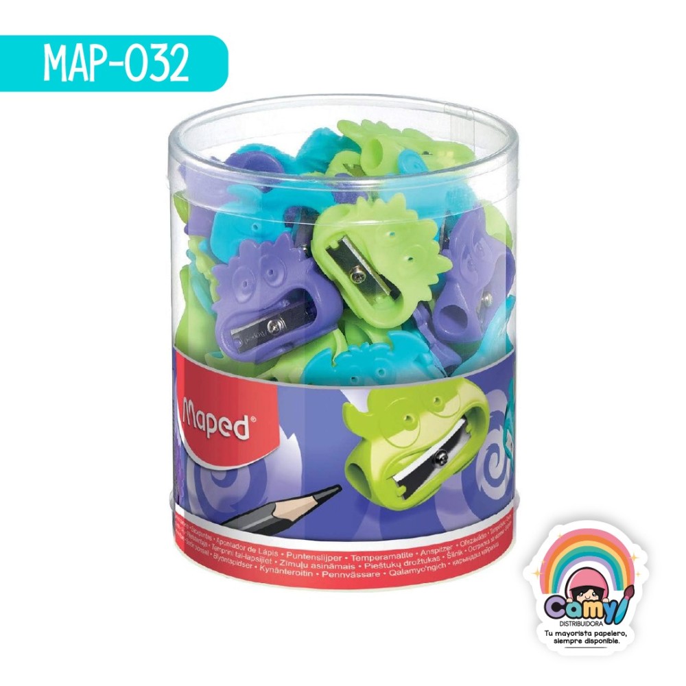 SACAPUNTAS VIVO FANCY 1ORIF. BOTE X65