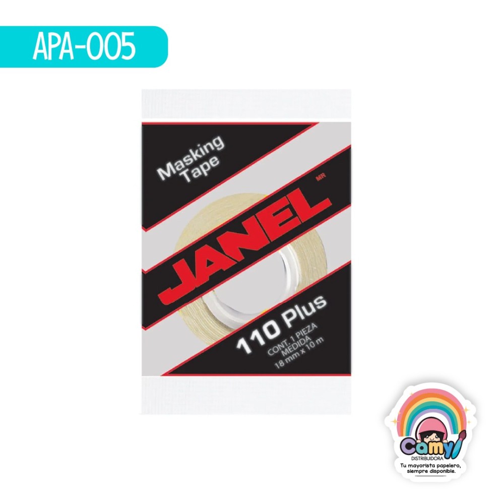 MASKING TAPE JANEL DE 18X10MTS