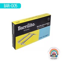 BROCHE BARRILITO PARA ARCHIVO 8 CM CAJA 946