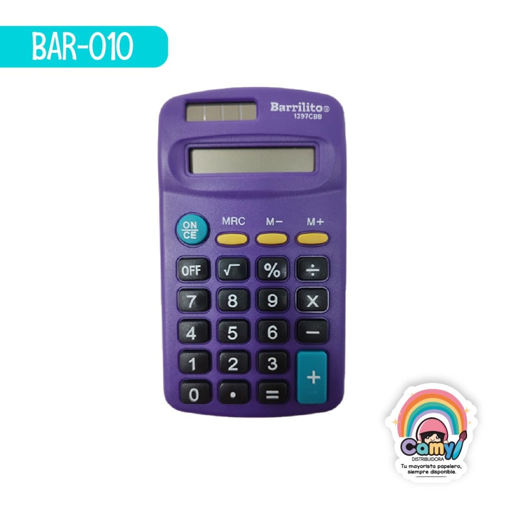 CALCULADORA BARRILITO DE BOLSILLO 1397CBB