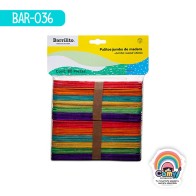 PALITOS BARRILITO JUMBO COLORES BOLSA C/80 W004C
