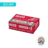 CLIP ACCO ESTANDAR No.2  1 CAJA CON 100 PIEZAS