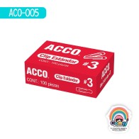 CLIP ACCO ESTANDAR No.3 1 CAJA CON 100 PIEZAS