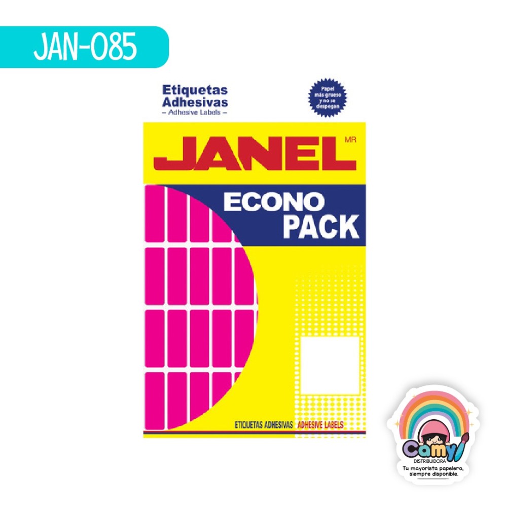 ETIQ ECONOPACK ROSA 13MMX38MM