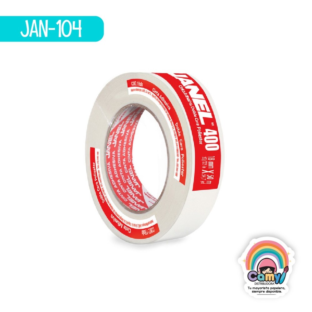 CINTA DOBLE CARA POLIESTER 18*50