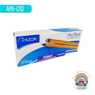BOLIGRAFO PIN POINT FINO CUERPO AMARILLO C/12  AZU
