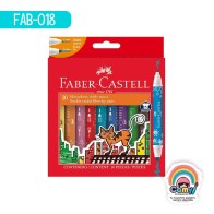 PLUMONES FABER-CASTELL DOBLE PUNTA C/10