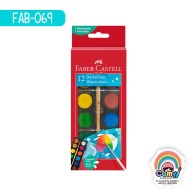ACUARELAS FABER-CASTELL 24MM + PINCEL C/12