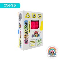 MARCATEXTOS CAMY CAJA C/10 ROSA