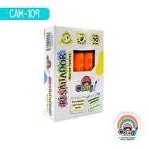 MARCATEXTOS CAMY CAJA C/10 NARANJA