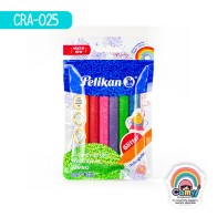 PELICRAYONES JUMBO TRIANG GLITTER C/6