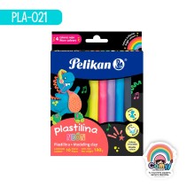 PLASTILINA C/10 BARRAS COL. NEON