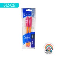 BOLIGRAFO AZOR PIN POINT FINO ROJO BOLSA C/2 301-6