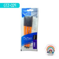 BOLIGRAFO AZOR PIN POINT FINO NEGRO BOLSA /3 301-6
