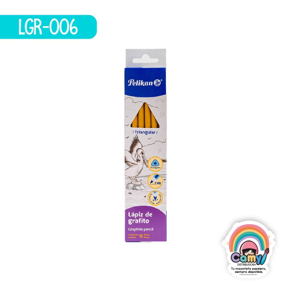 LPZ DE ESCRT MED No 2 HB PELIKAN TRIANG C/12