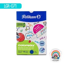 COLORELLA C/10 MARCADOR PELIKAN AZUL