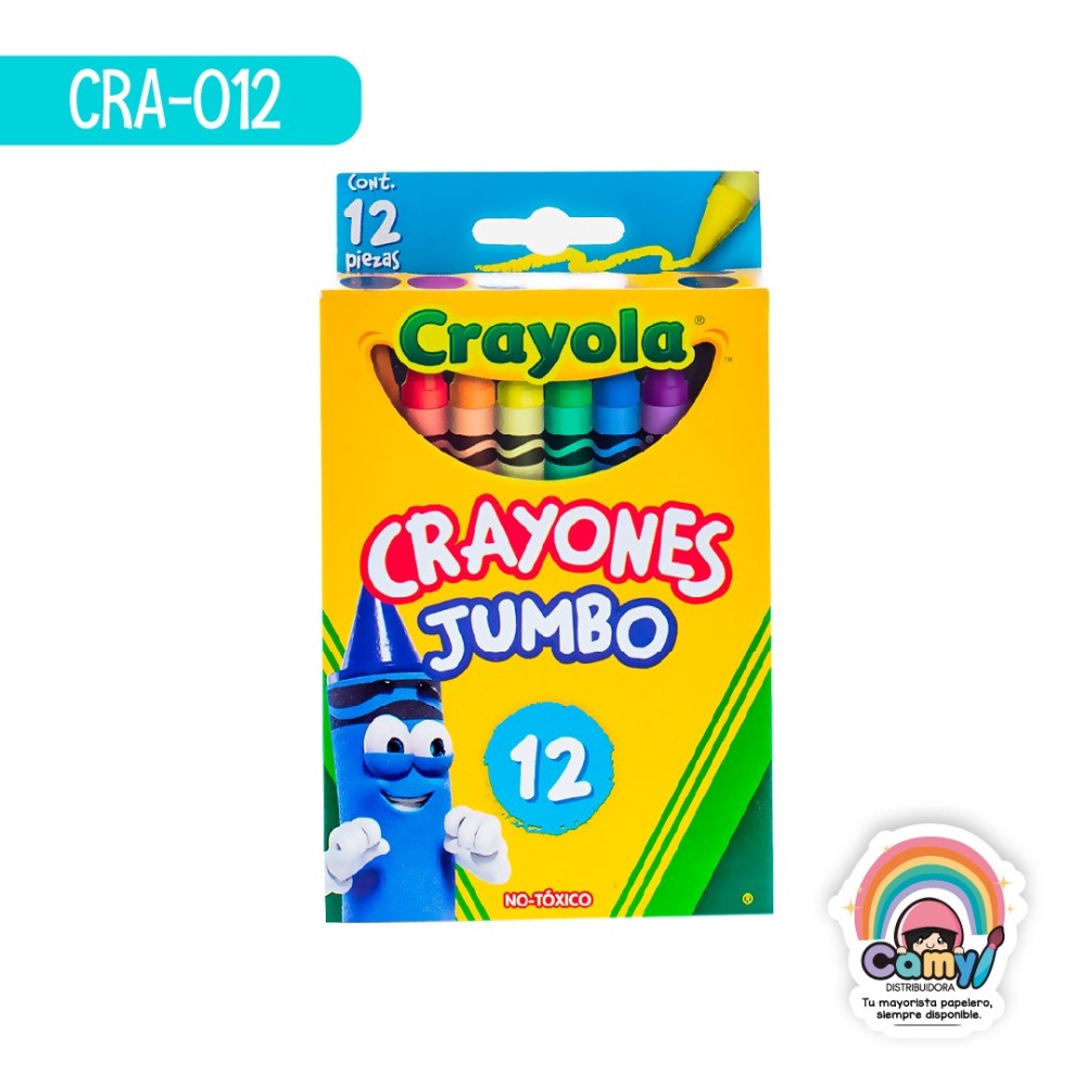 12 CRAYONES JUMBO CRAYOLA