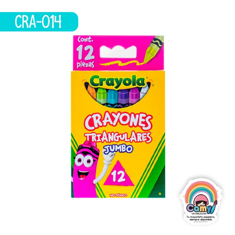 12 CRAYONES TRIANGULAR JUMBO CRAYOLA
