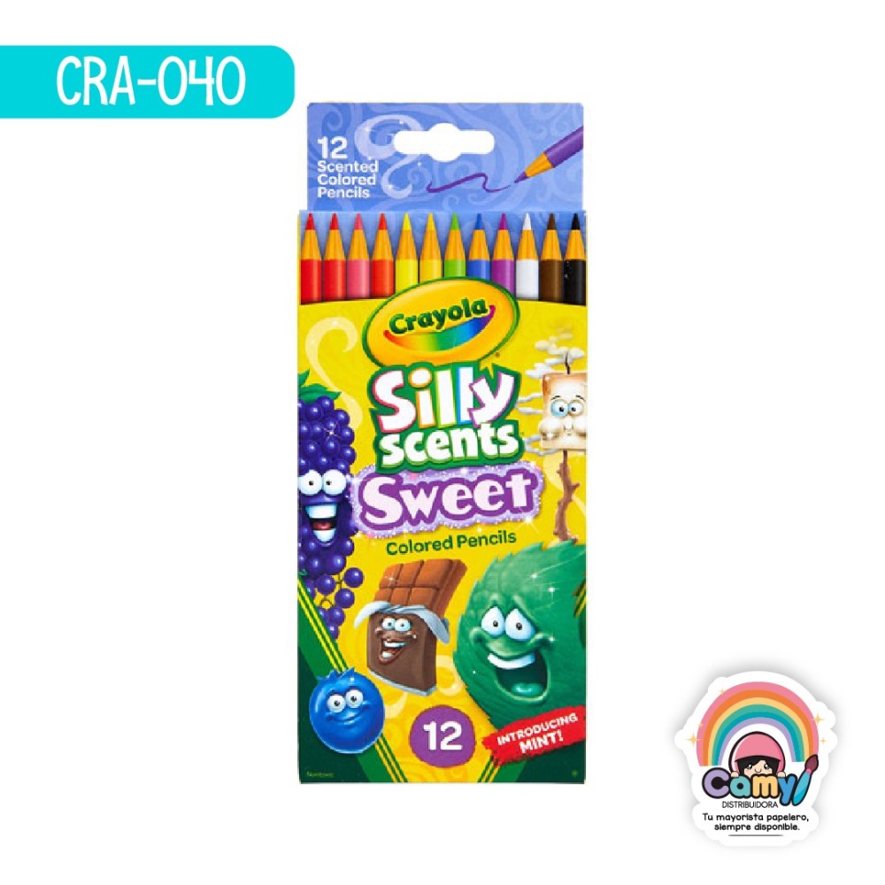 LAPICES DE COLORES C/12 SILLYSCENTS