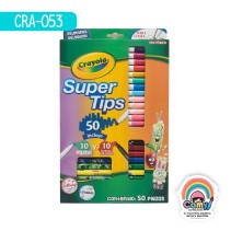 50 PLUMONES DELGADOS CRAYOLA (10 PASTEL Y 10 AROMA