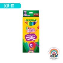 12 LAPICES DE COLOR BORRABLE / SACAPUNTAS CRAYOLA