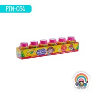6 PINTURAS TEMPERA CRAYOLA 59ML ROSA