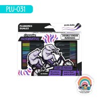 8 PLUMONES DUALES ALTERNATIVE CRAYOLA