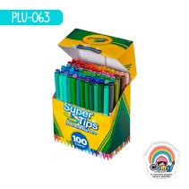 100 PLUMONES DELGADOS LAVABLES CRAYOLA