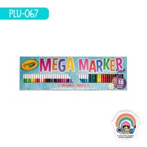 MEGA MARKER SET LAVABLES CRAYOLA C/50