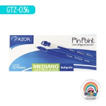 BOLIGRAFO AZOR PIN POINT MEDIANO 6830AZ AZUL