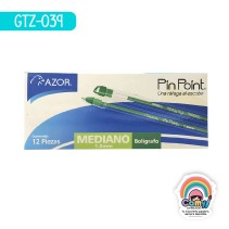 BOLIGRAFO AZOR PIN POINT MEDIANO 6830VE VERDE