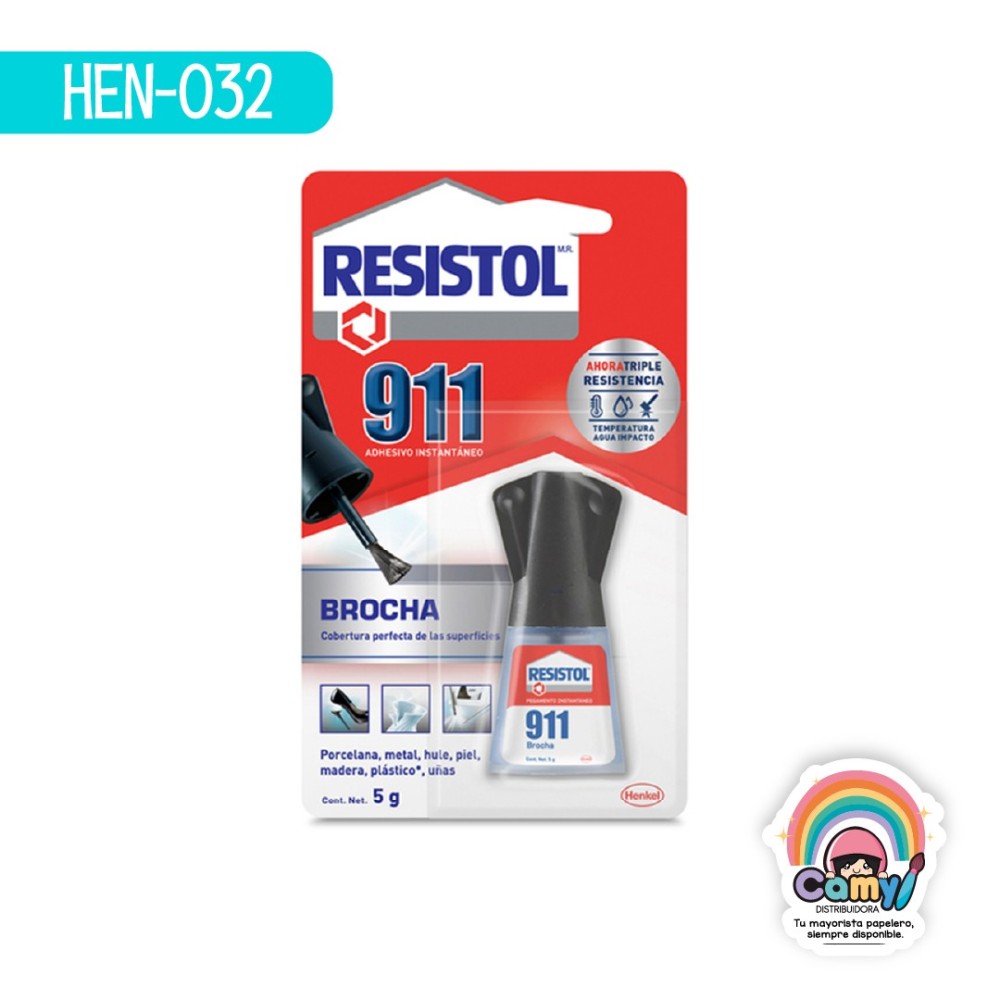 RESISTOL 911 BROCHA C/1 DE  5 GR.