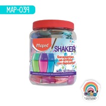 SACAPUNTAS SHAKER 1 ORIFICIO BOTE X25