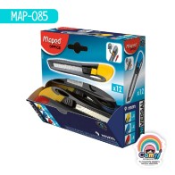 CUTTER UNIVERSAL PLAST 9MM CAJA X12